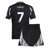 Maglia Calcio Arsenal Bukayo Saka #7 Seconda Divisa Bambino 2024-25 Manica Corta (+ pantaloncini)